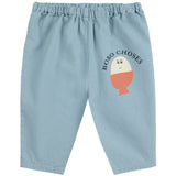 Bobo Choses Ljus Blue Morning Egg Denim Byxor
