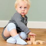 Gobabygo Sky Blue Crawling Knäskydd Ekologisk Frotté Bomull