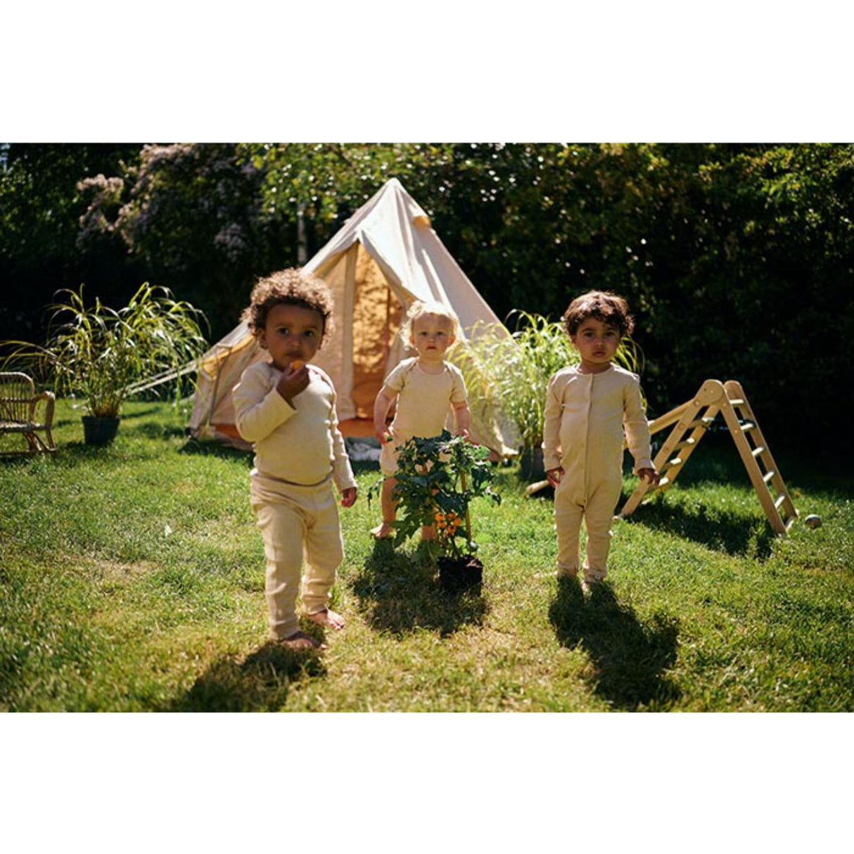 Gobabygo Feather Root Byxor Plant Dyed