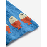 Bobo Choses Blue Morning Egg Ruffle Klänning