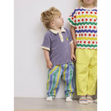 Bobo Choses Ljus Blue Multicolor Stripes Denim Byxor