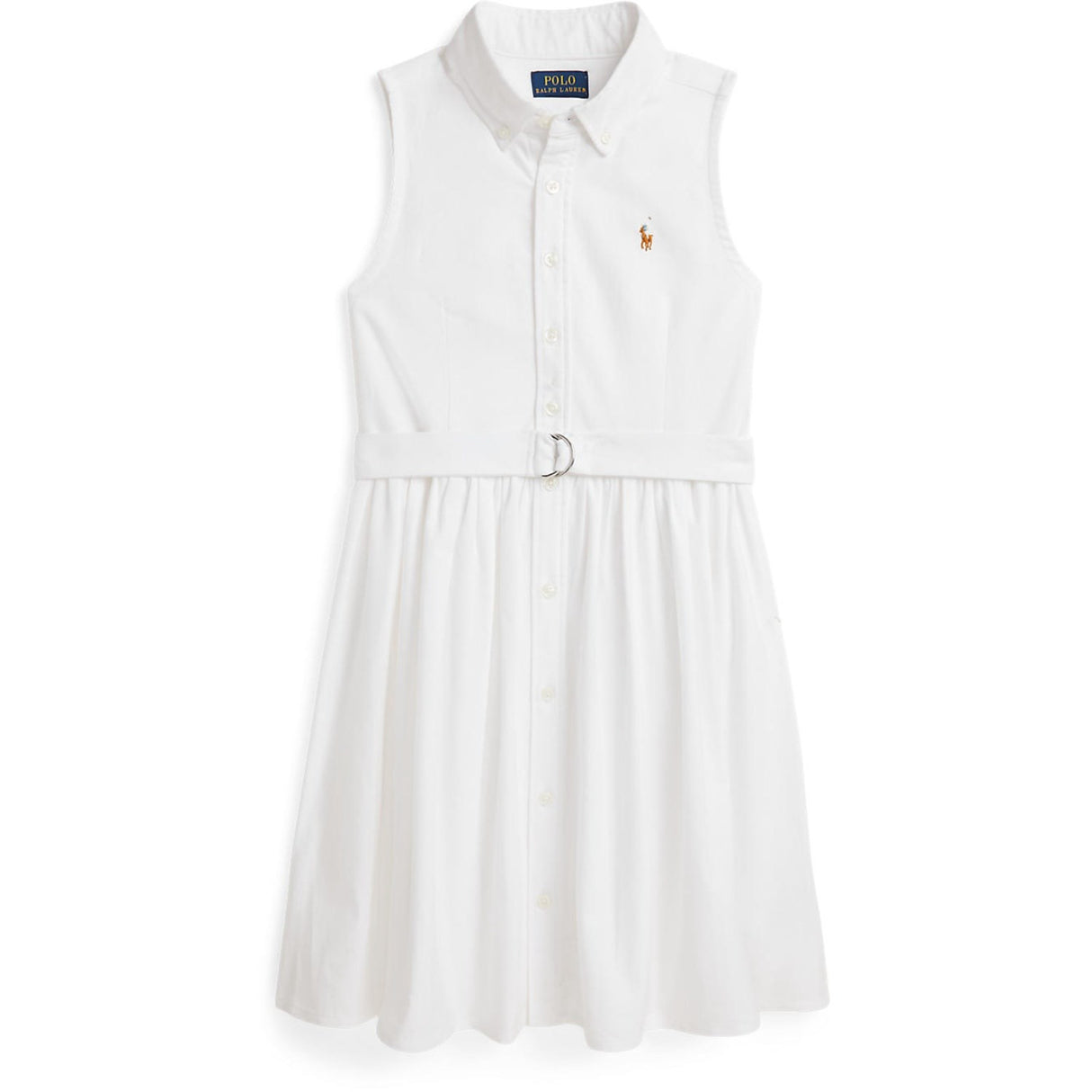 Polo Ralph Lauren Bsr White Girl Day Klänning