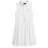 Polo Ralph Lauren Bsr White Girl Day Klänning