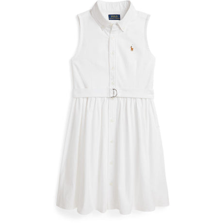 Polo Ralph Lauren Bsr White Girl Day Klänning
