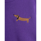 Mini Rodini Purple Dog Embroidery Sweatshirt