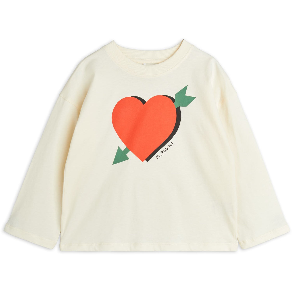 Mini Rodini Offwhite Arrowed Heart Blus