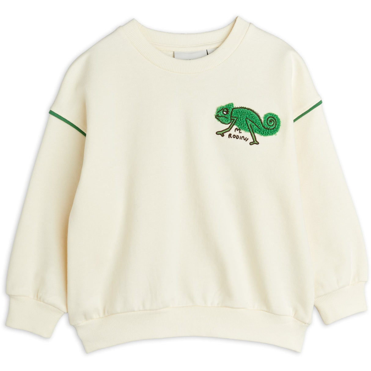 Mini Rodini Offwhite Lizard Chenille Sweatshirt