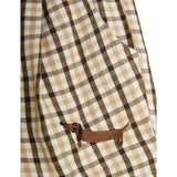 Mini Rodini Beige Gingham Woven Shorts