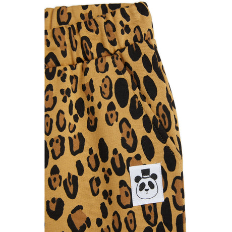 Mini Rodini Beige Basic Leopard Sweatpants