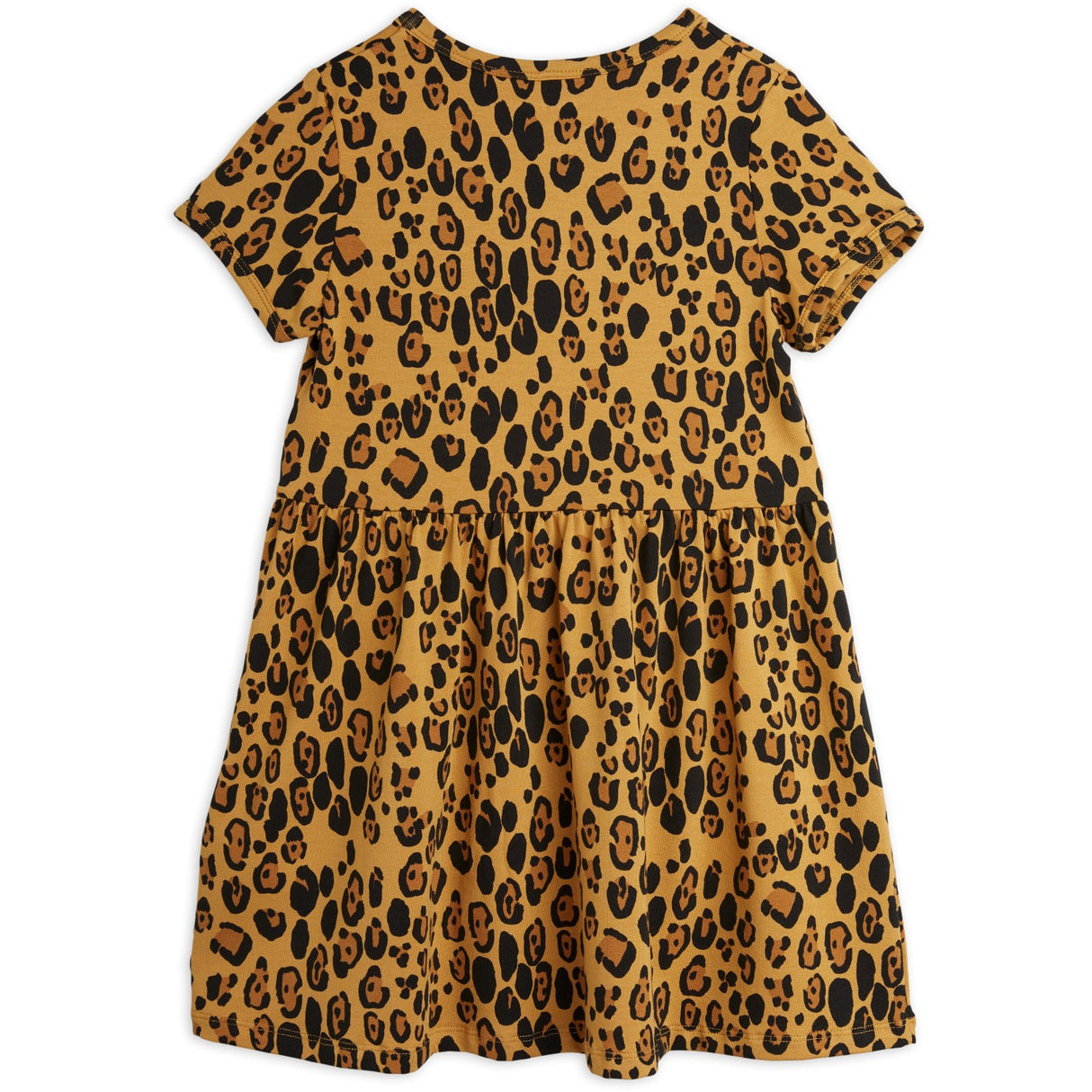 Mini Rodini Beige Basic Leopard Klänning Tencel™