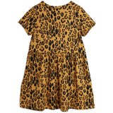 Mini Rodini Beige Basic Leopard Klänning Tencel™