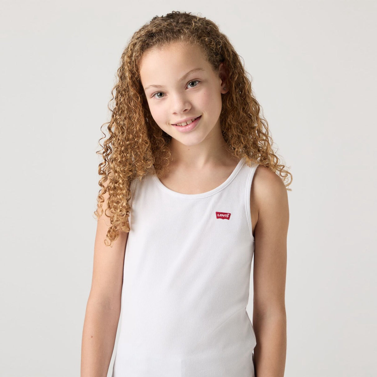 Levi's Bright White Lvg Meet Och Greet Ribbed Tank Topp