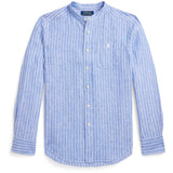 Polo Ralph Lauren Blue White Boy Sport Skjorta