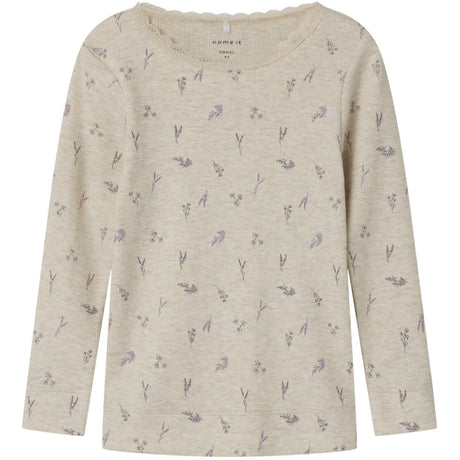 Name It Peyote Melange Small Flower Dabua Blus