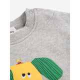 Bobo Choses Heather Grey Happy Dog Sweatshirt