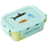 Rice Lunchbox Med Airtight Lid Och Wildlife Print - Mint - Small