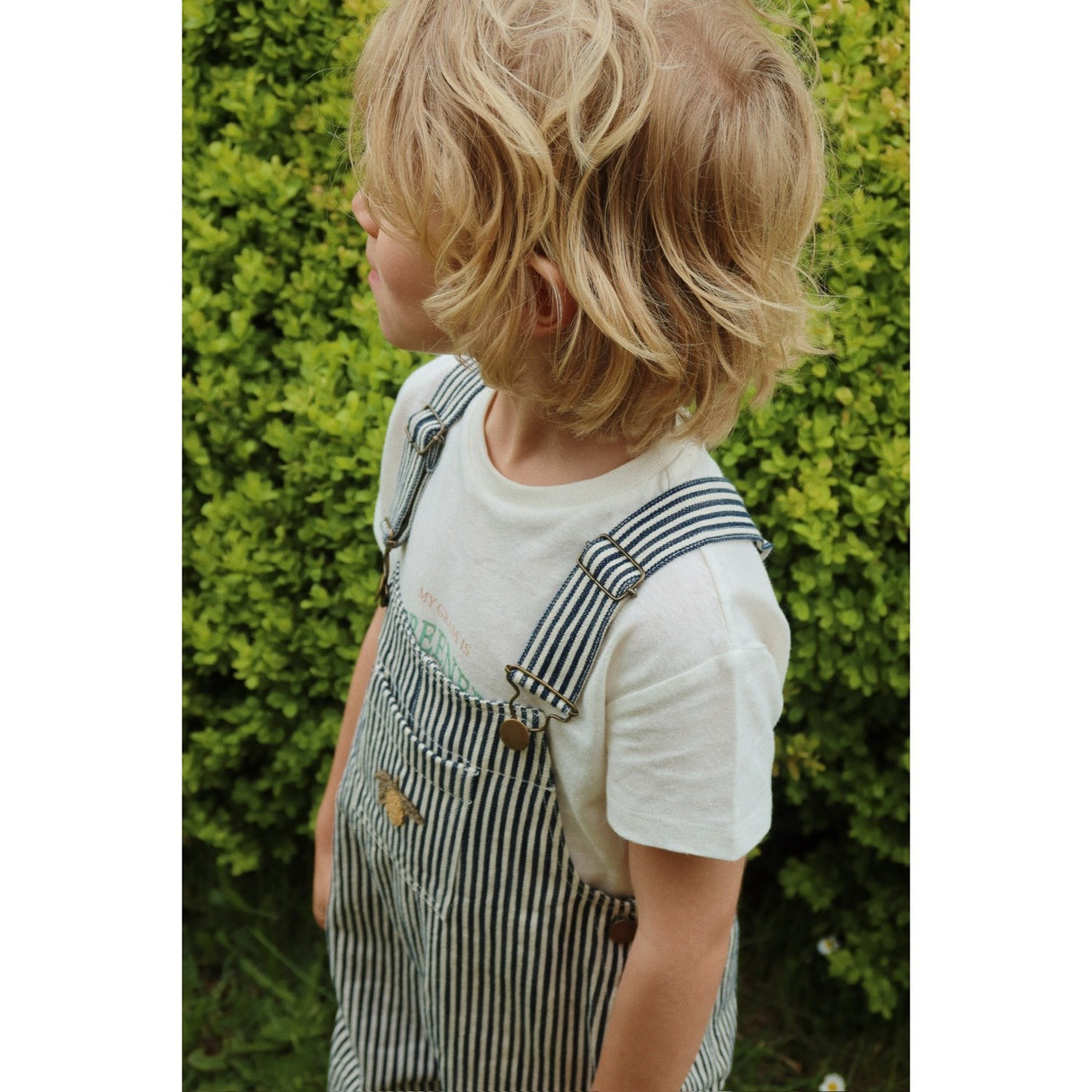 Konges Sløjd Naval Stripe Fender Overalls Gots