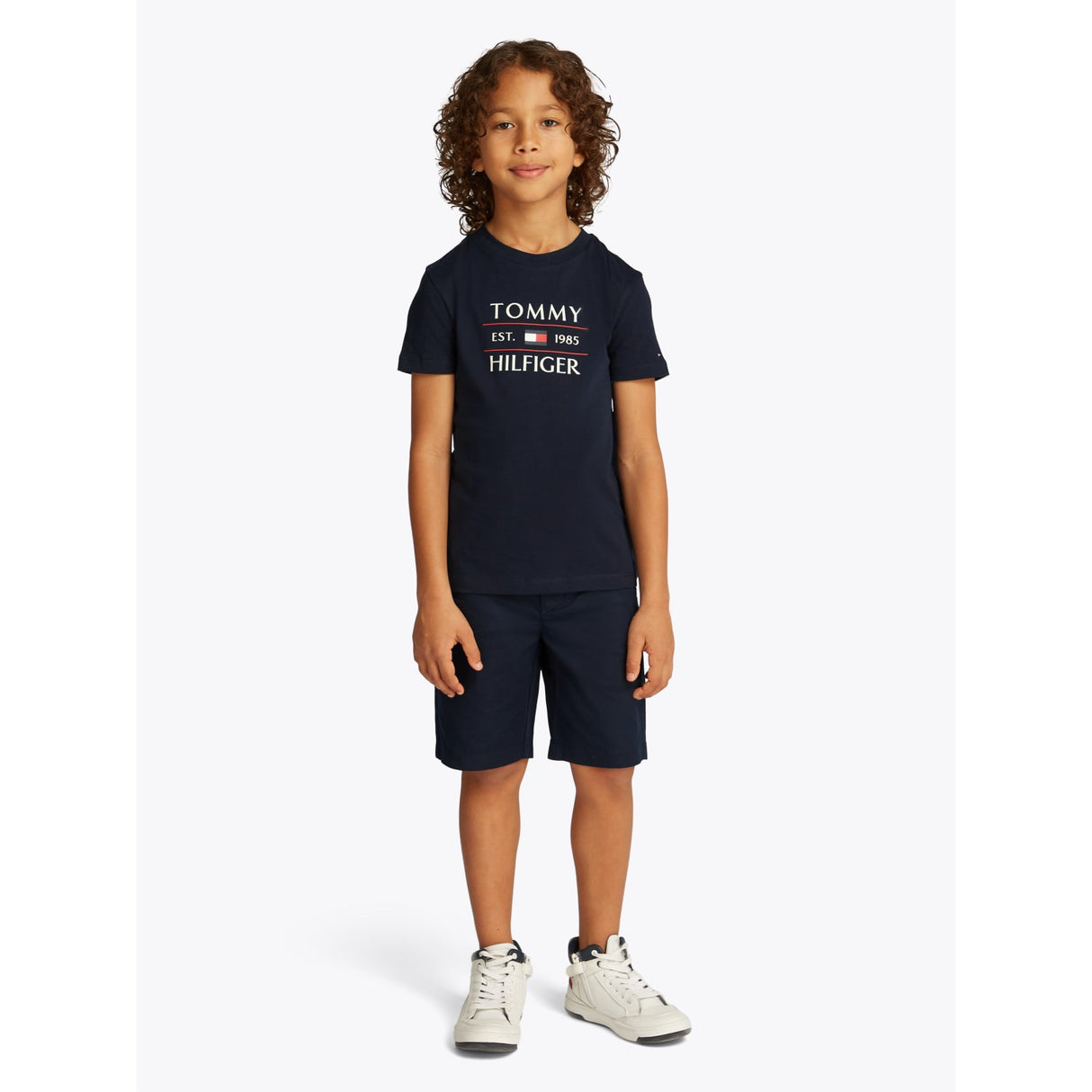 Tommy Hilfiger Dark Night Navy Flag Reg T-Skjorta