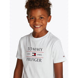 Tommy Hilfiger White Flag Reg T-Skjorta