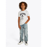 Tommy Hilfiger White Hilfiger Palm Print T-Skjorta