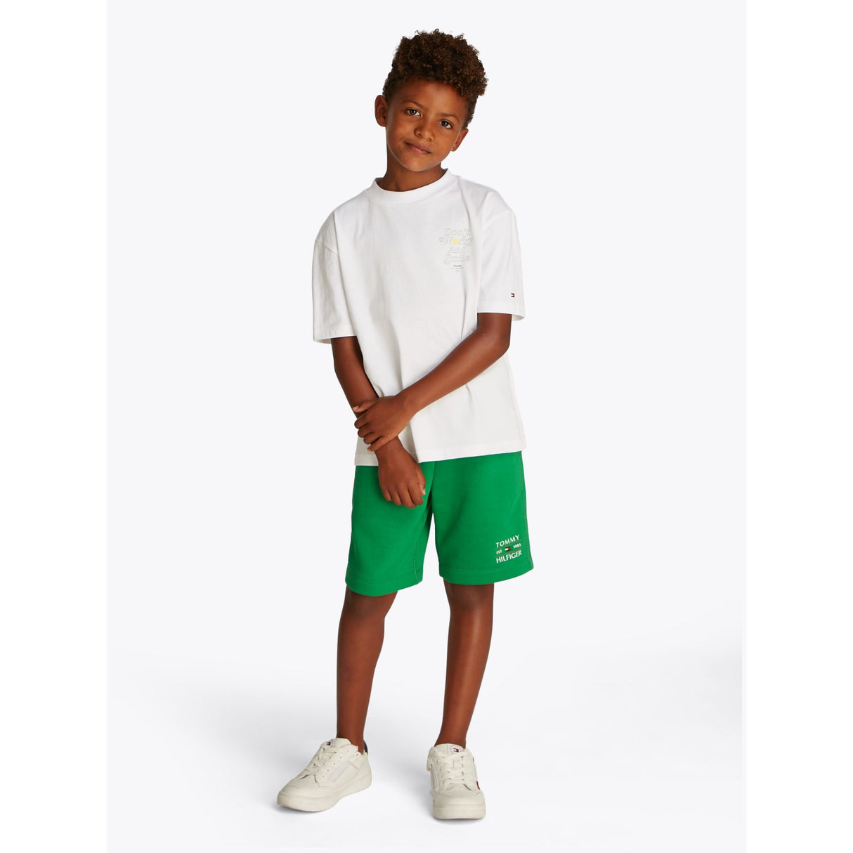 Tommy Hilfiger White Fun Graphic T-Skjorta