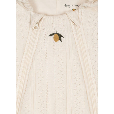 Konges Sløjd Antique White Minna Quiltad Onesie
