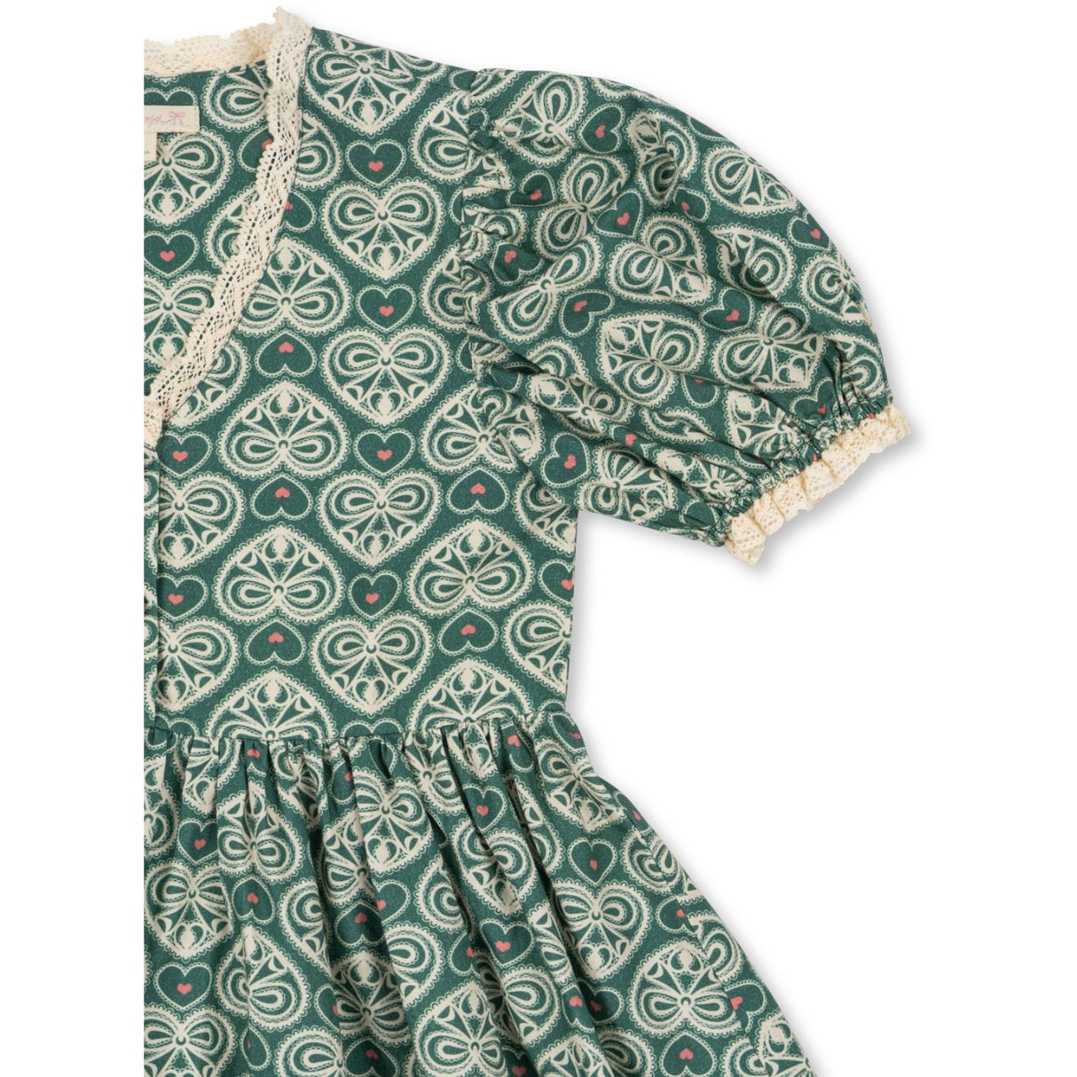 Konges Sløjd Lacy Green Coeur Lace Klänning Gots