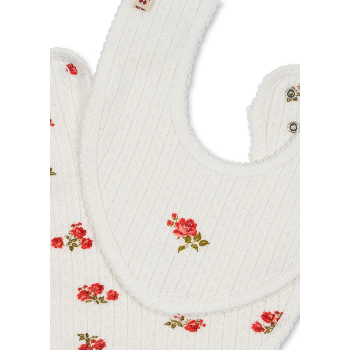 Konges Sløjd Rose Red/Snow White Minnie 2 Pack Haklapp