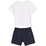 Tommy Hilfiger Dark Night Navy Monotype Tee Och Kort Set