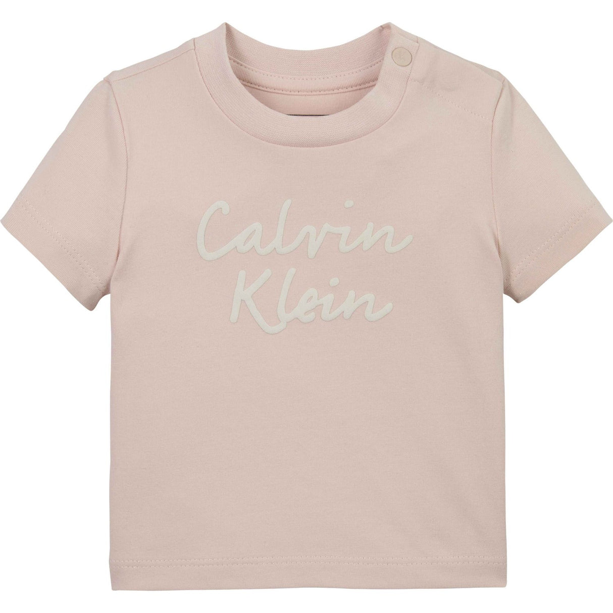 Calvin Klein Silver Peony Colour Logo Ss T-Skjorta