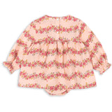 Konges Sløjd Floria Pink Bella Frill Romper Gots