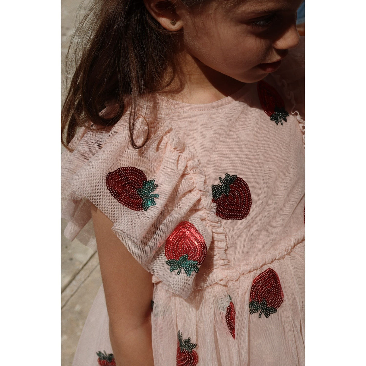 Konges Sløjd Strawberry Yvonne Frill Klänning