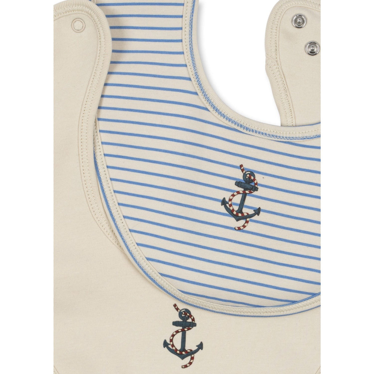 Konges Sløjd Stripe Provence Mix Basic 2 Pack Haklapp