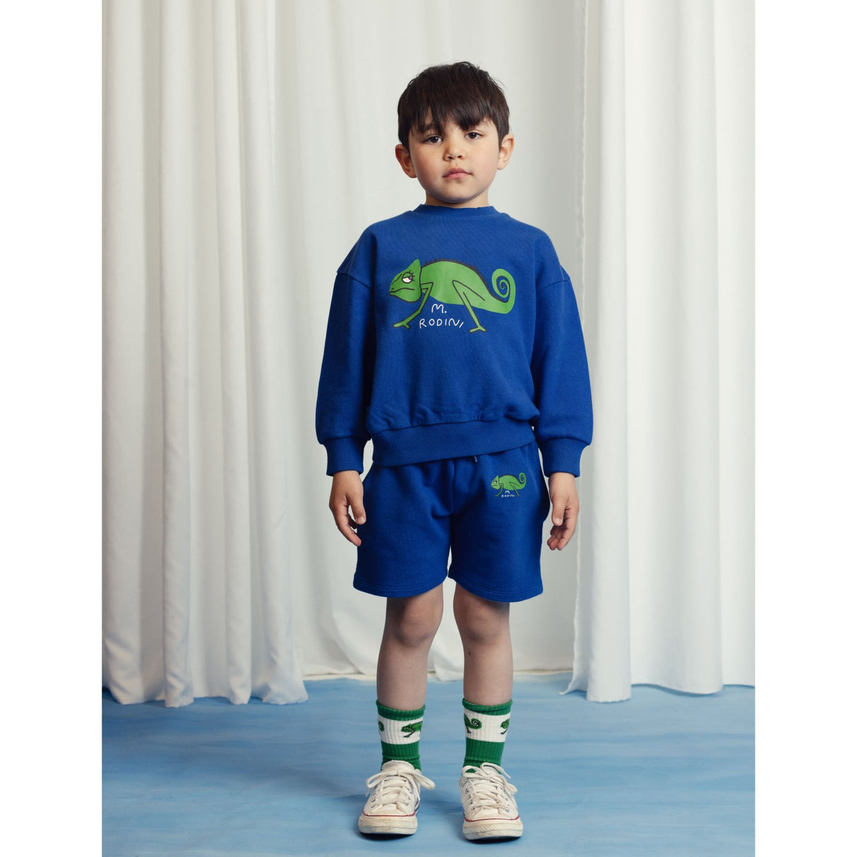 Mini Rodini Blue Lizard Sweatshirt