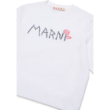 Marni White T-Skjorta