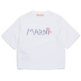 Marni White T-Skjorta
