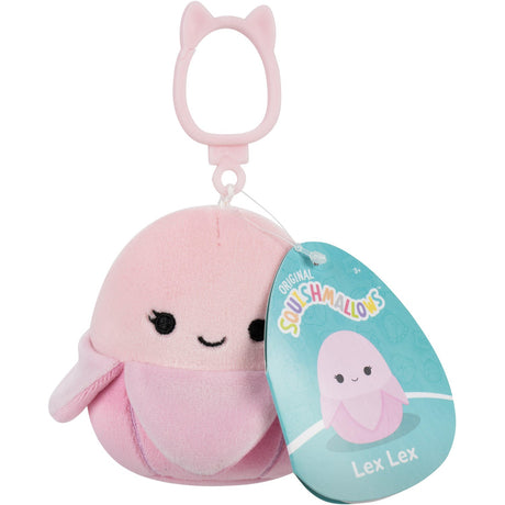 Squishmallows 9 Cm P23 Clip-On Lex Lex Pastel Pink Banana