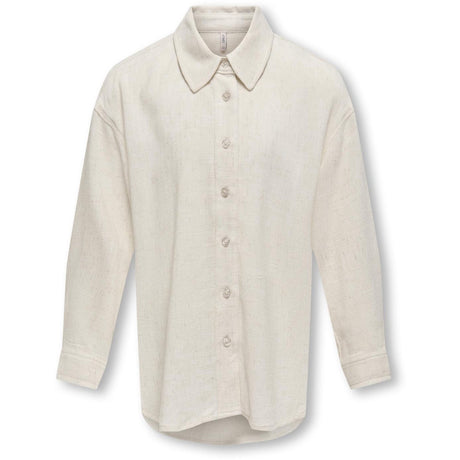 kids ONLY Moonbeam Siesta L/S Linne Blend Ovs Skjorta Pnt