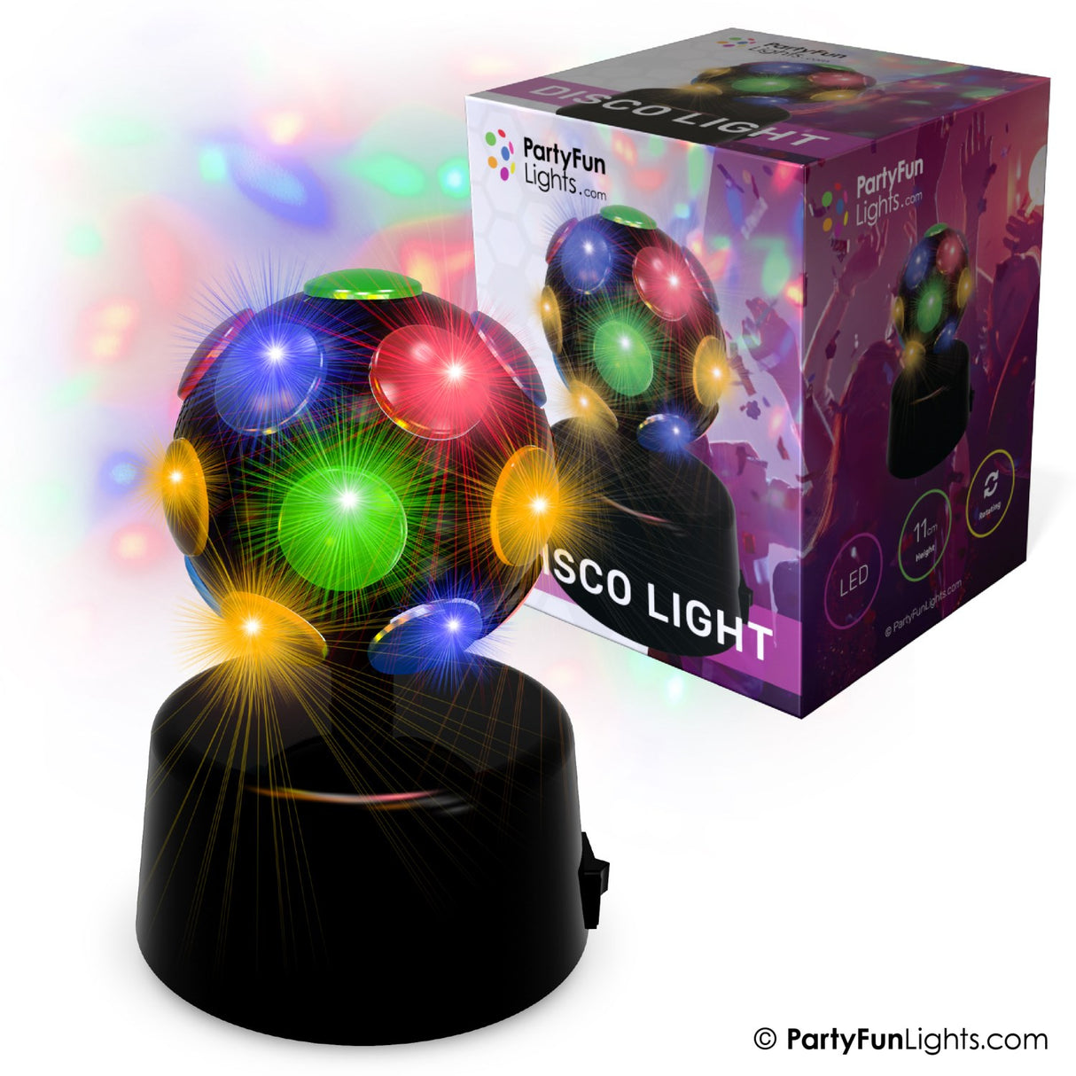 Party Funlight Mini Disco Lampa Ø: 9,2cm