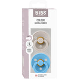 Bibs Mushroom/Breeze Napp Colour 2 Pack Latex