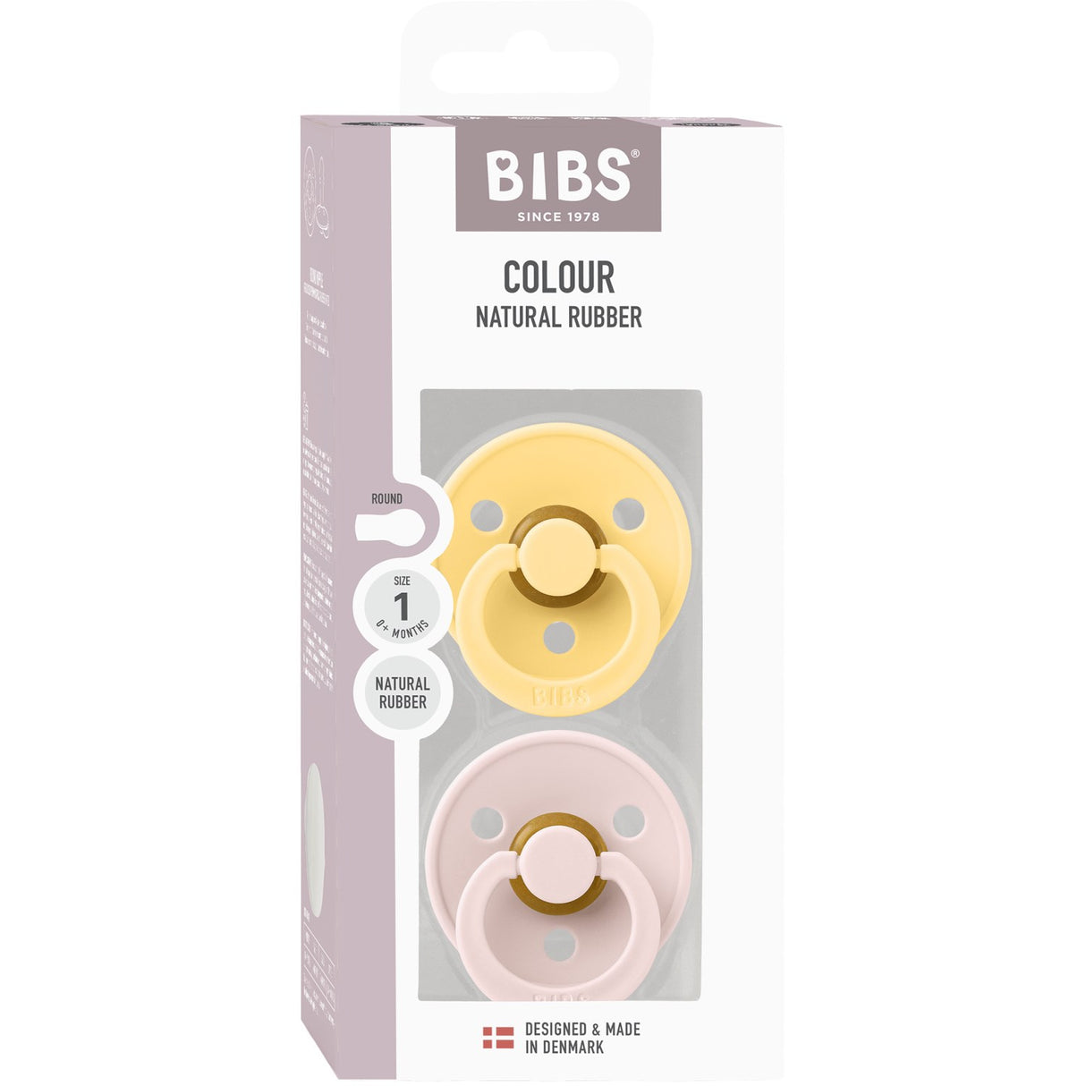 Bibs Pale Butter/Petal Napp Colour 2 Pack Latex