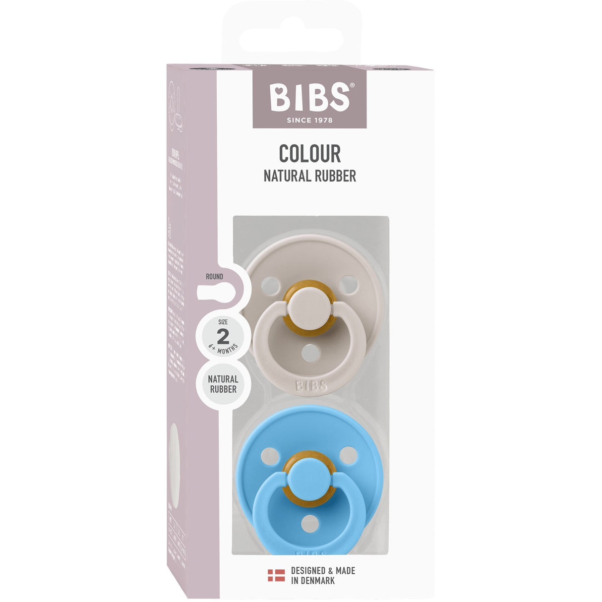 Bibs Mushroom/Breeze Napp Colour 2 Pack Latex