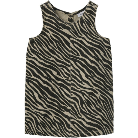Name It Cement Black Zebra Zebra Twill Spencer Klänning