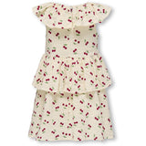 Kids ONLY MINI Whitecap Gray Cherrie AOP Cerise Layered Klänning AOP
