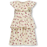 Kids ONLY MINI Whitecap Gray Cherrie AOP Cerise Layered Klänning AOP