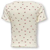Kids ONLY MINI Tofu Cherry Trinny Life O-Neck AOP Topp
