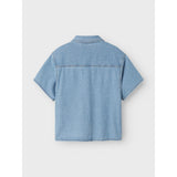 Name It Light Blue Denim Stripes Felix Denim Skjorta