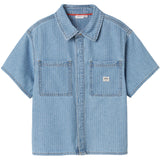 Name It Light Blue Denim Stripes Felix Denim Skjorta