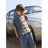 Name It Dark Blue Denim Peter Denim Skjorta