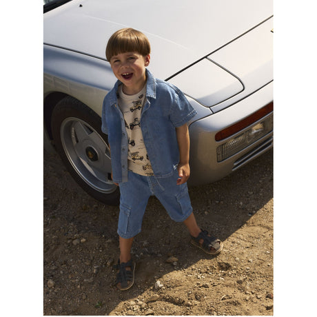 Name It Dark Blue Denim Peter Denim Skjorta